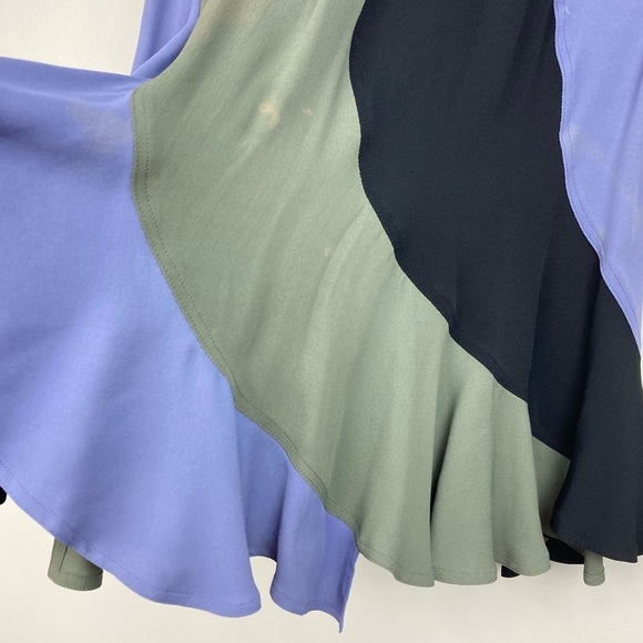 YVES SAINT LAURENT Color Block Mermaid Skirt - Picture 7 of 10
